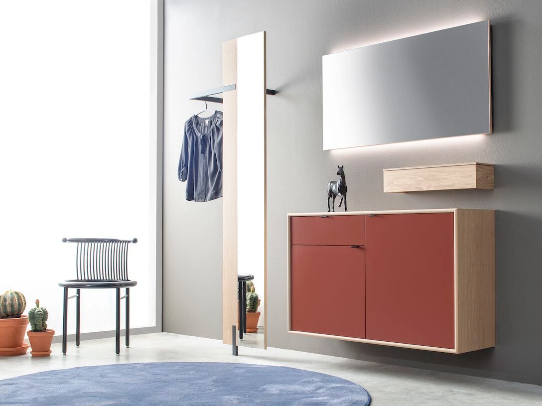 Шкаф для прихожей с настенным зеркалом Sudbrock Möbelhandwerk Панама ARCH-00046797