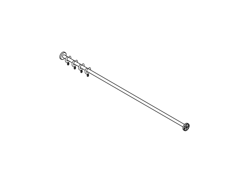 900.34.40240 Карниз HEWI USA Produkte 