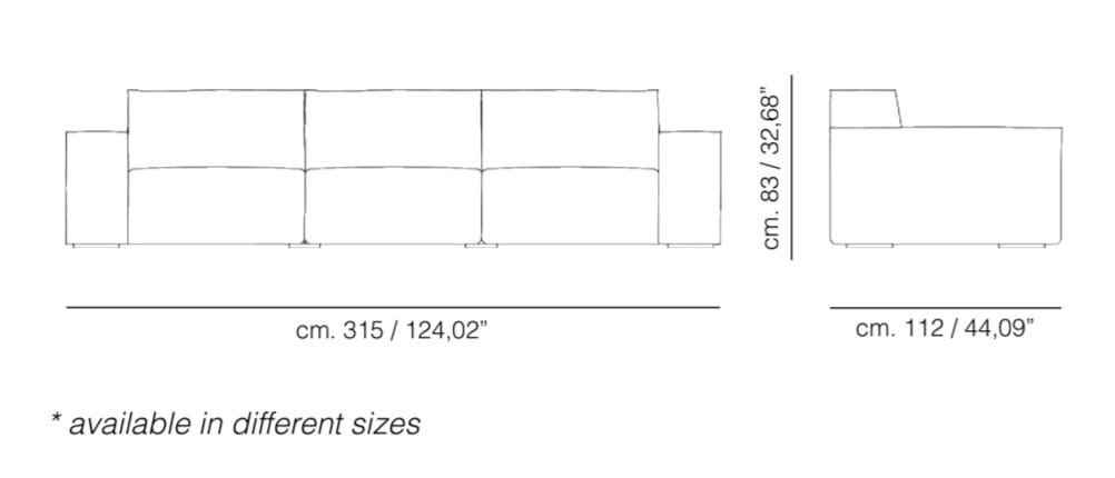 3-местный секционный диван из антикварной кожи Mantellassi 1926 Placido ARCH-00143163 - Вид №7