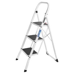Стремянка стальная DILWIS 97703, 3 ступени, нагрузка 150 кг 89403475
