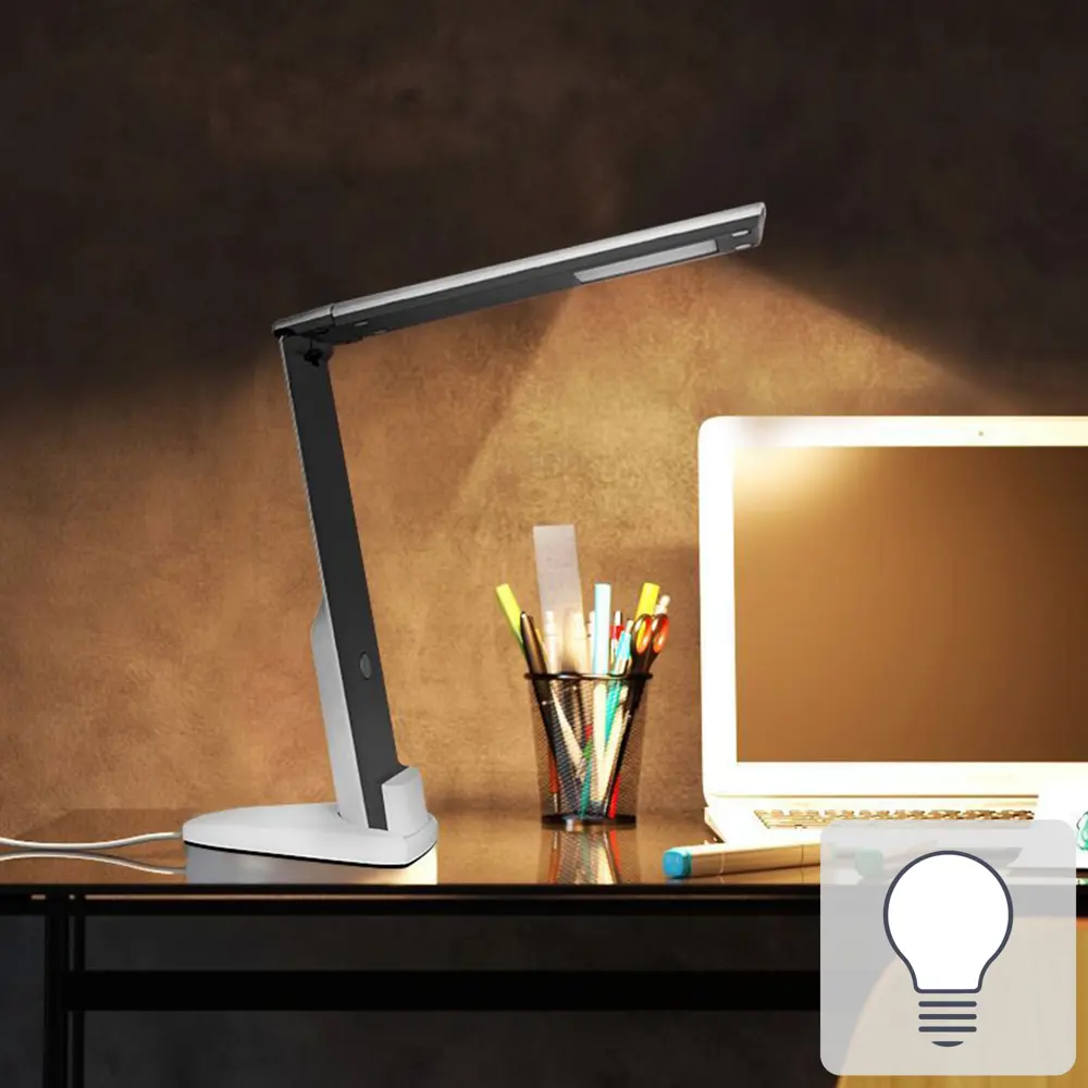 Светильник настольный «Fold» KD-808 5 Вт, цвет чёрный/белый CAMELION STLM-2156811