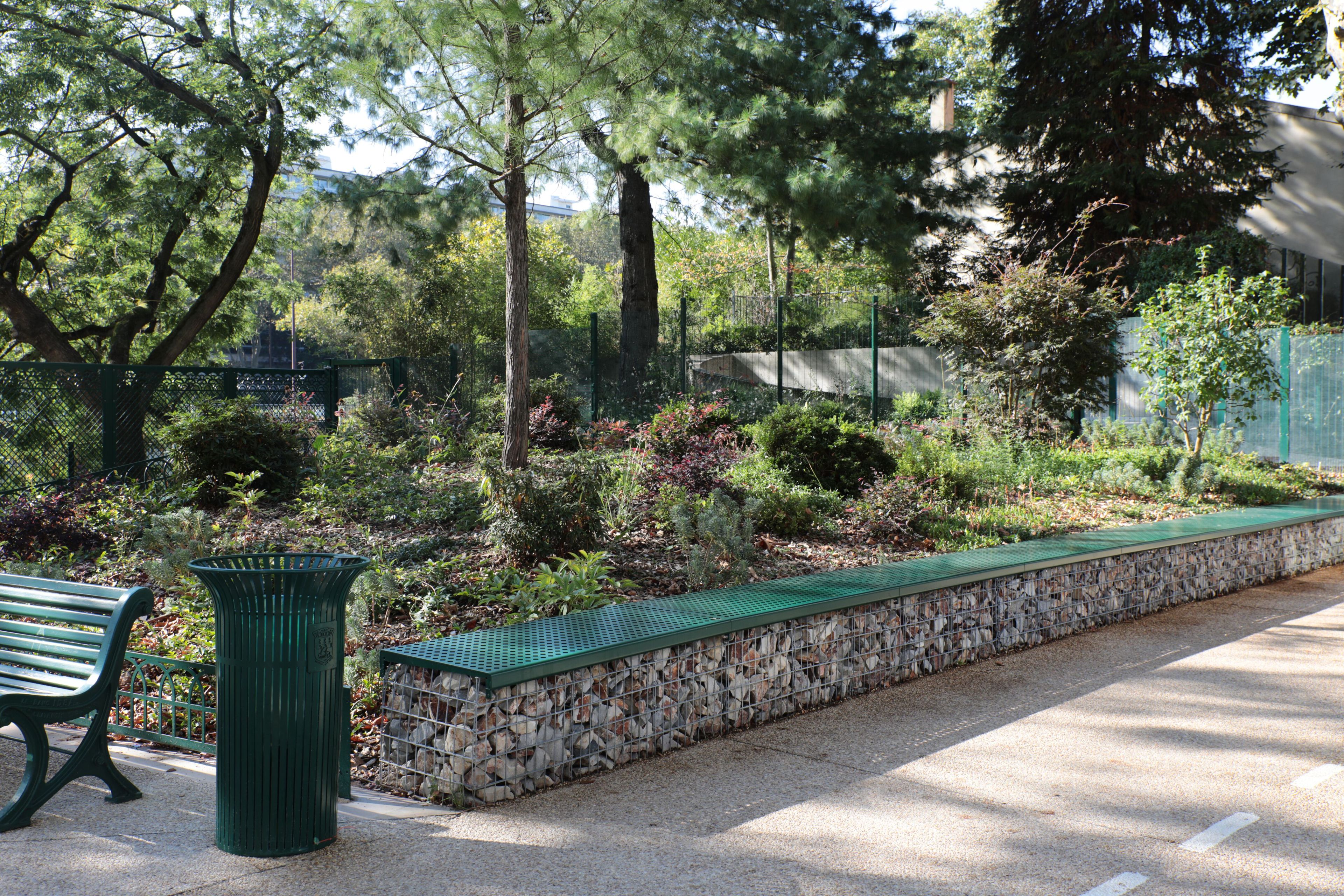 Модульная стальная скамья с порошковым покрытием со спинкой Urbencéa SEDI ARCH-00141344 - Вид №4