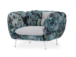 Съемное тканевое садовое кресло с подлокотниками