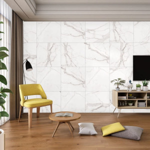 91110013 Керамогранит RP-185561 60х60см 0.36 м² цвет белый Miami Bianco STLM-0489275 VELSAA