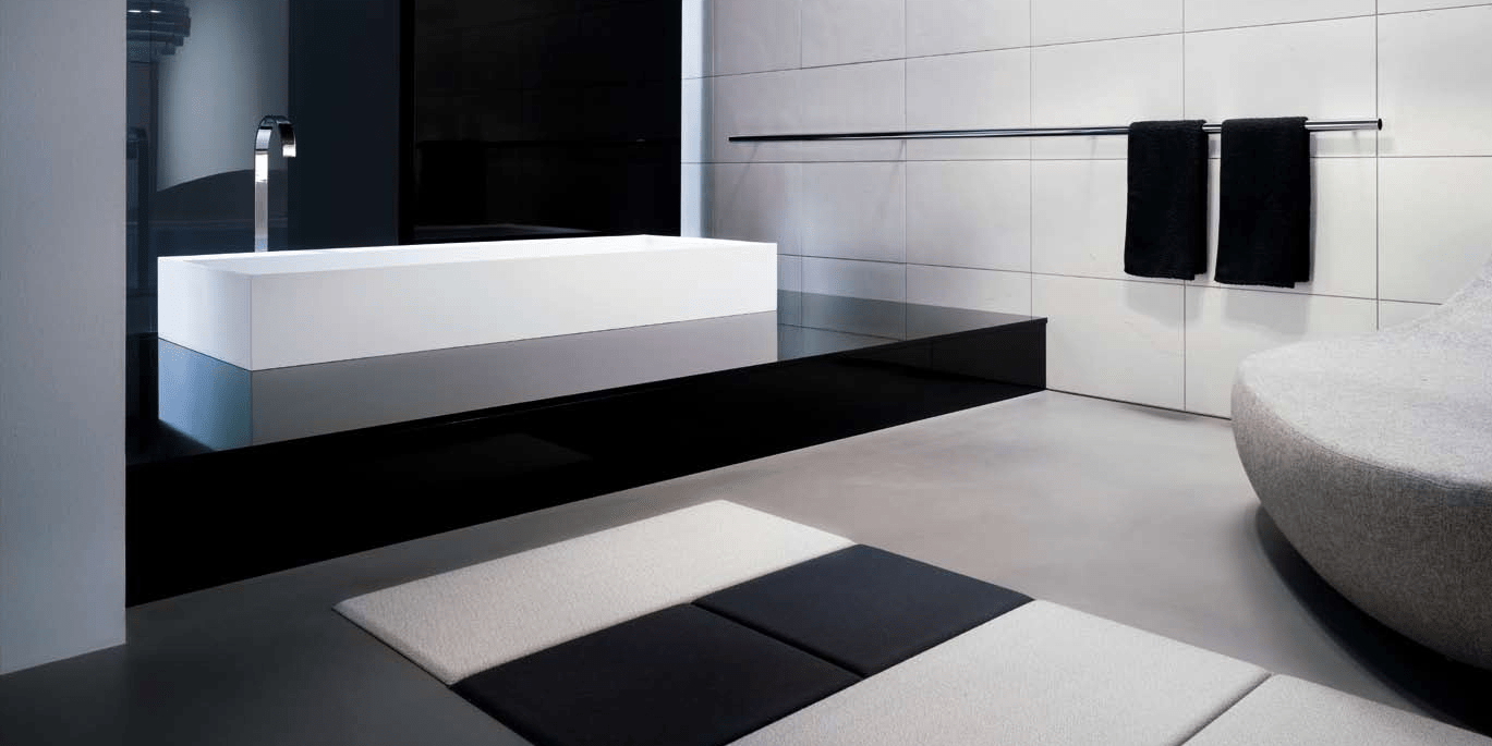 Комбинация ванной комнаты KU 53 в отделке Ska MillTek / G87 Nero / L68 Nero lucido MILLDUE KUBIK KUBIK53 - Вид №3