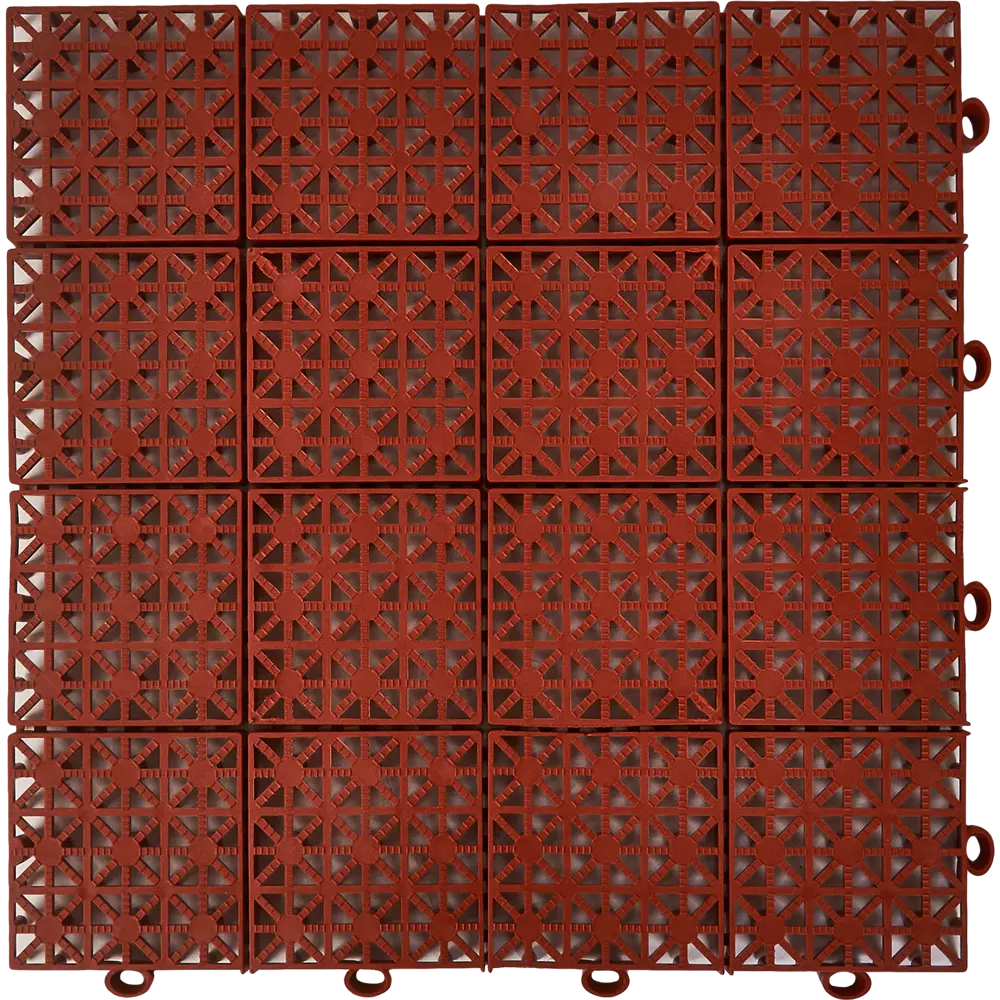85337327 Модульное покрытие Pol Plast 30x30x1.1 см 9 шт 0.81 м² цвет коричневый STLM-0061808