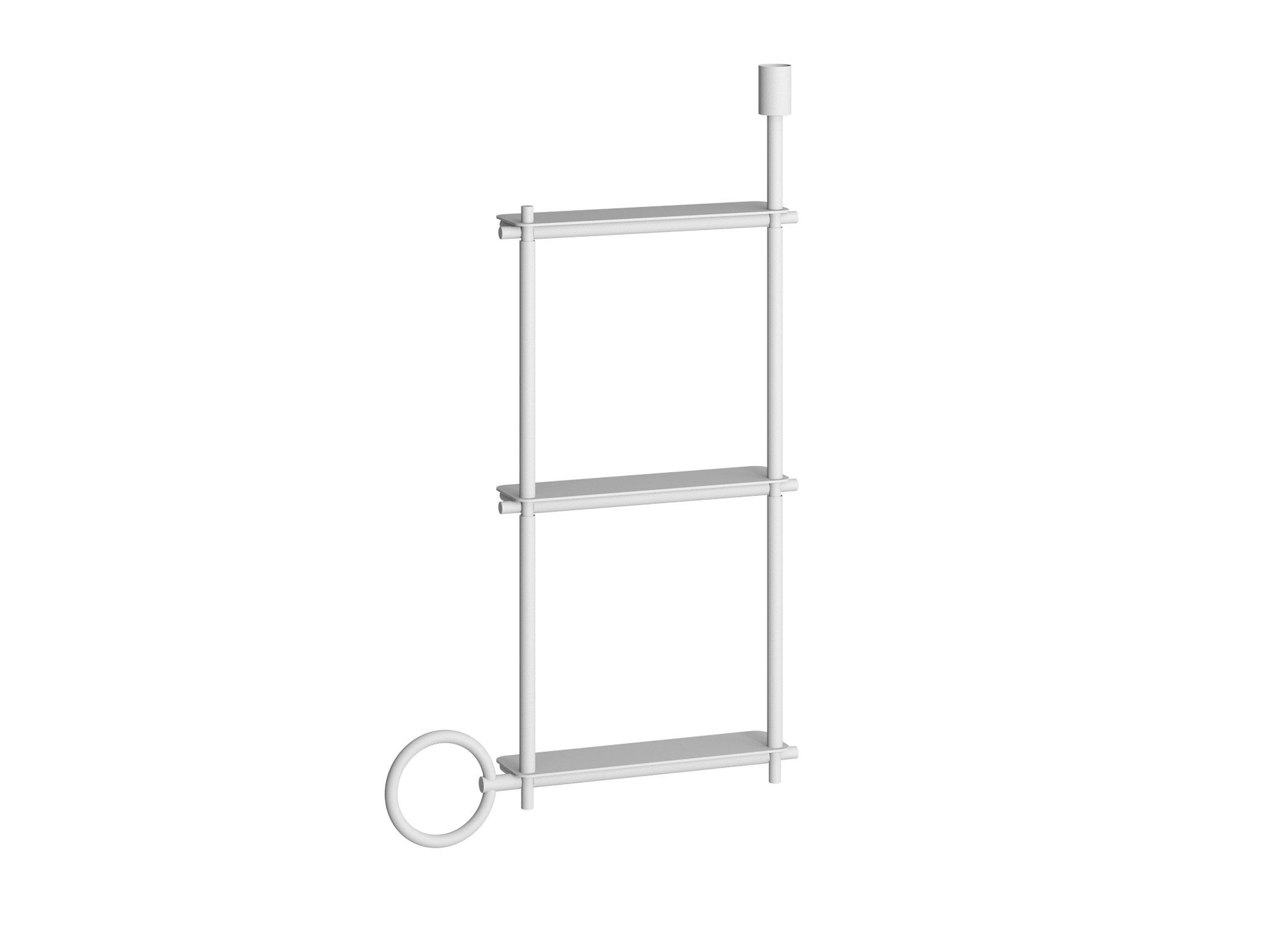 Квадратный модуль с полками и держателем для полотенец EVER Life Design Buck ARCH-00103817 - Вид №5