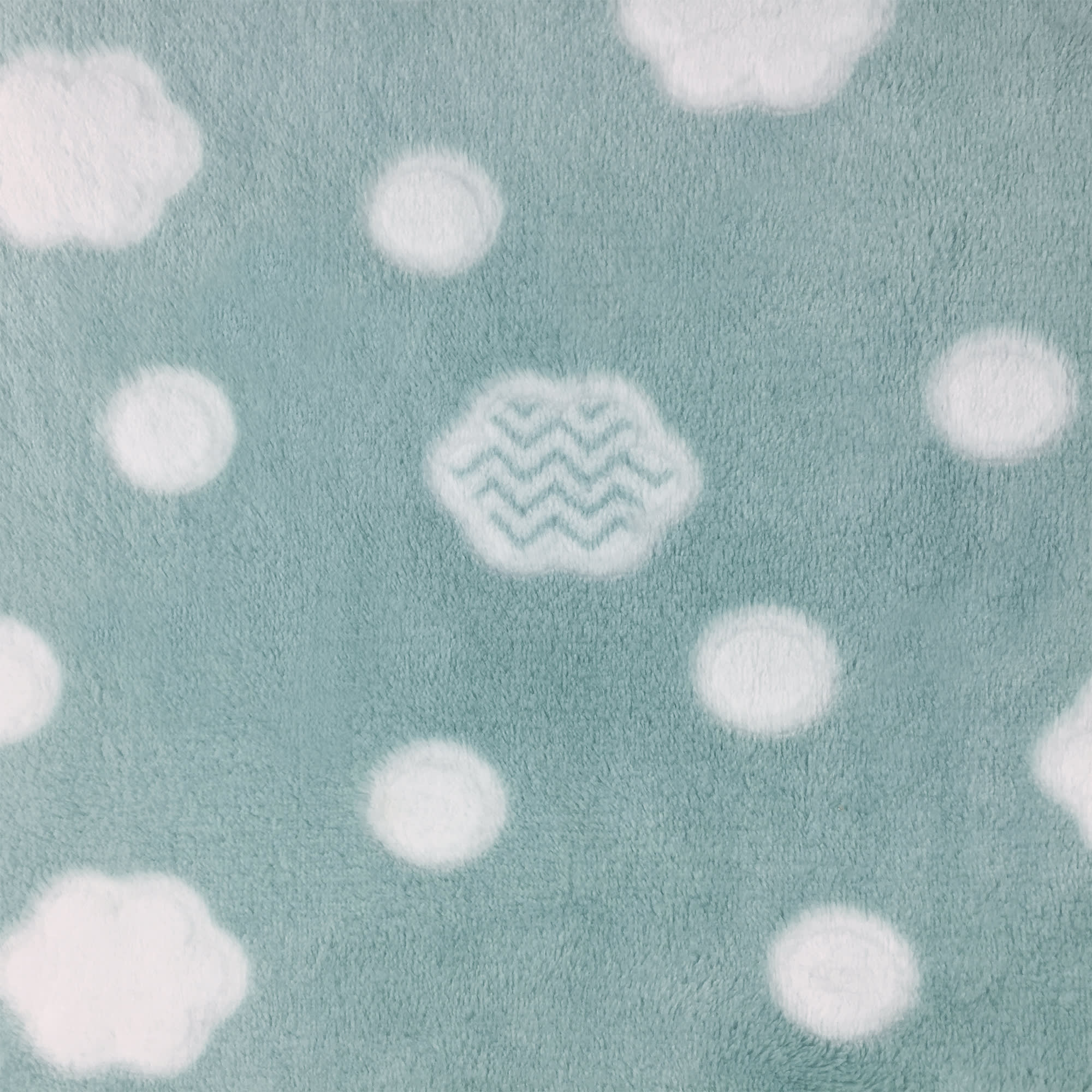 84330536 Плед «» 140x200 см фланель цвет синий Облака Santreyd 