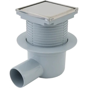 Трап для душа Ани пласт сухой затвор горизонтальный слив 100x100 мм полипропилен