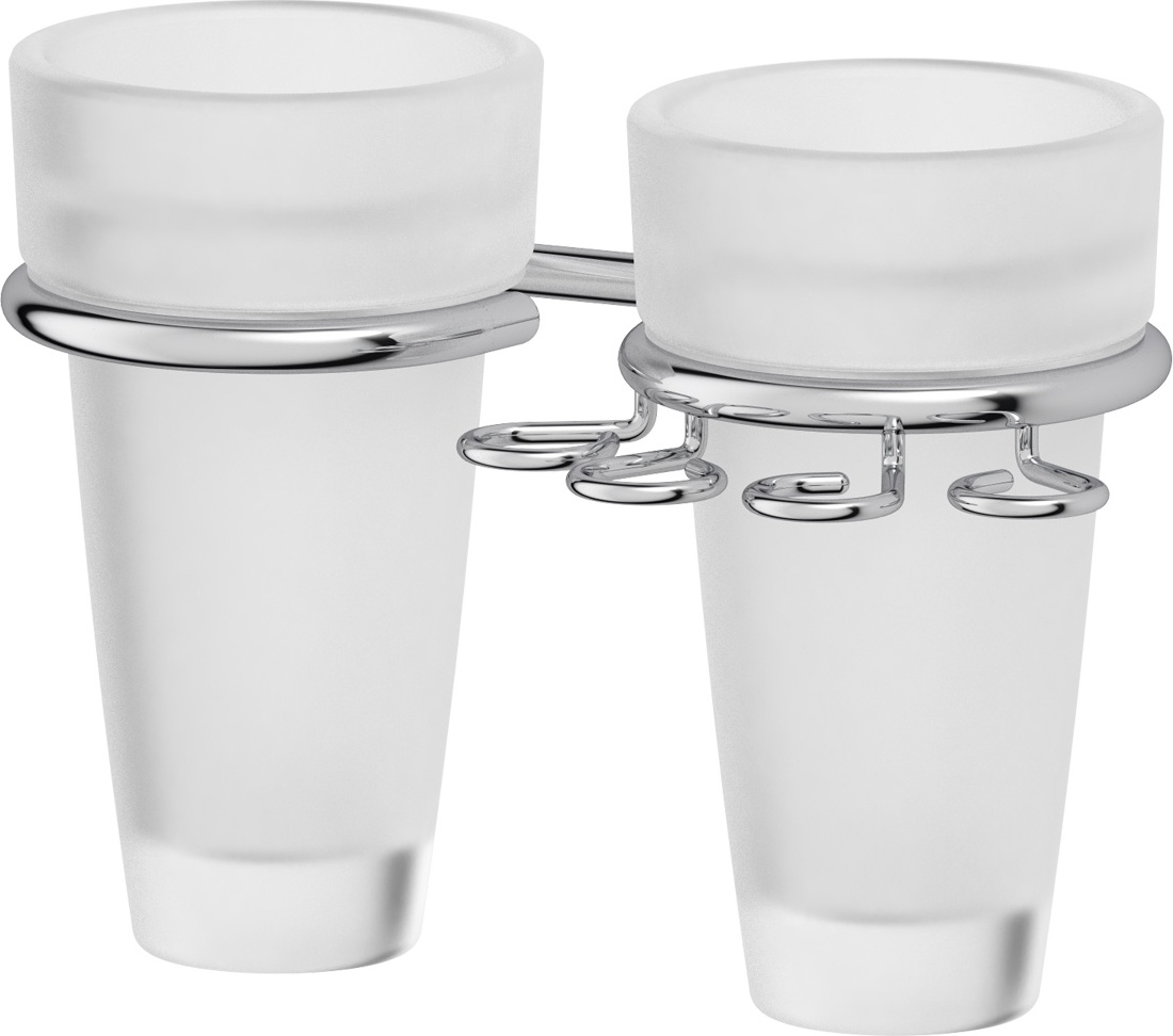 NSL12 Держатель зубных щеток с 2-мя стаканами - компонент для штанги FBS Universal