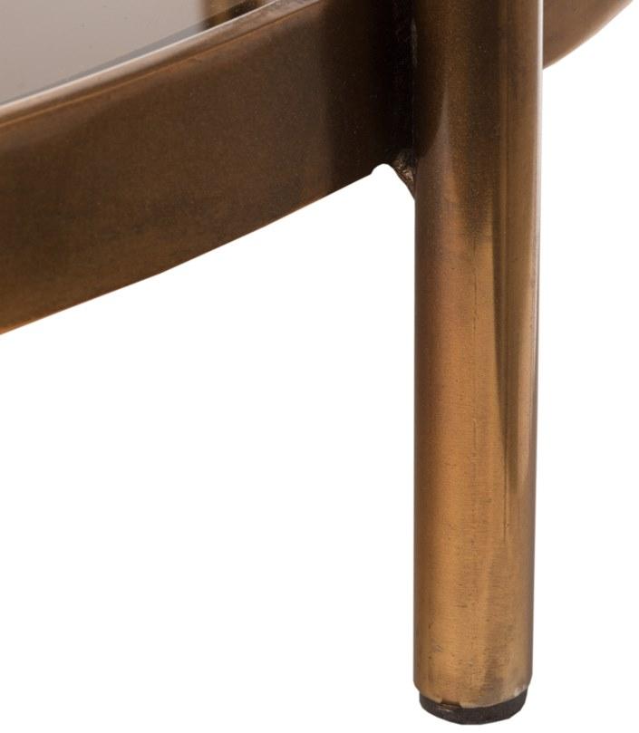 Pols Potten Низкий журнальный столик из стали и стекла  370-070-003  - Вид №2