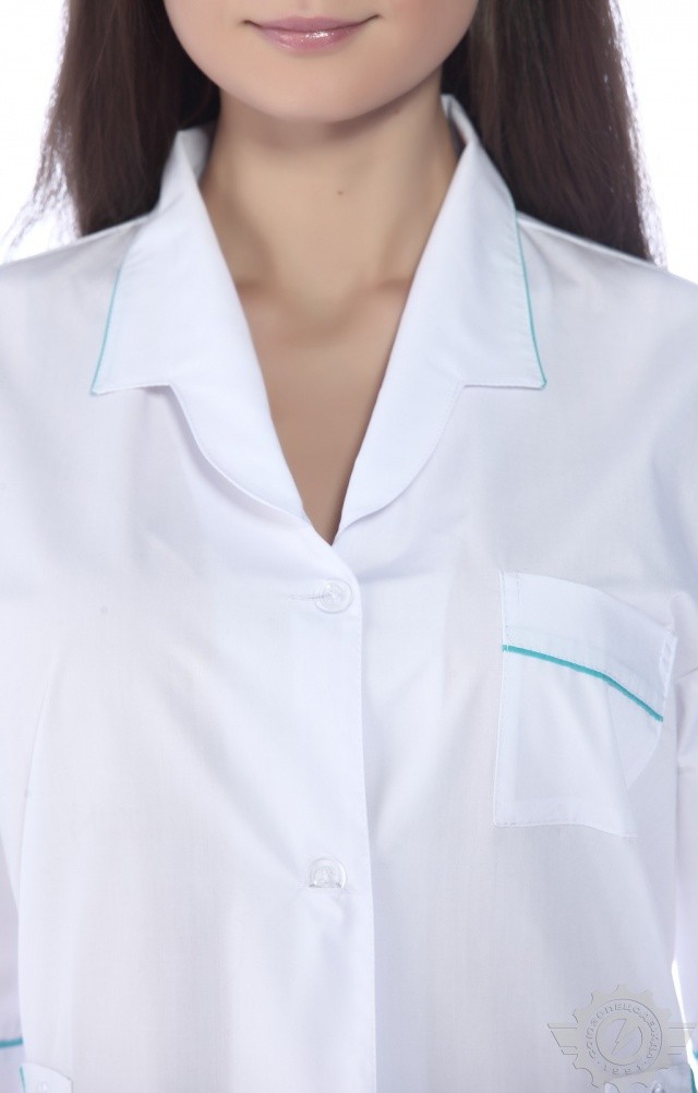 63618 Халат "Оксана"  Медицинская одежда  размер 52/158-164 Спецодежда  - Вид №6