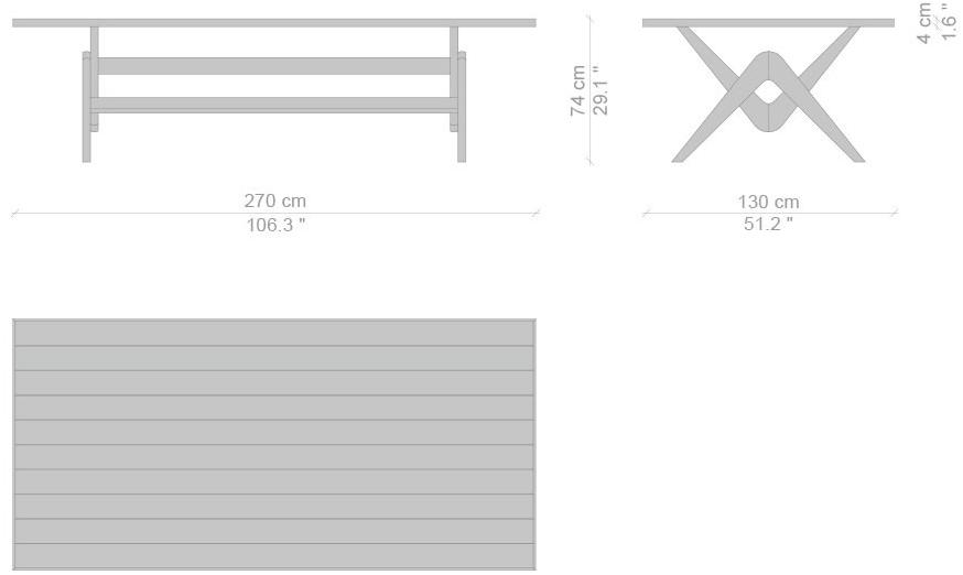 Cassina Стол из дерева и стекла Capitol complex sun-id-1470334 - Вид №9