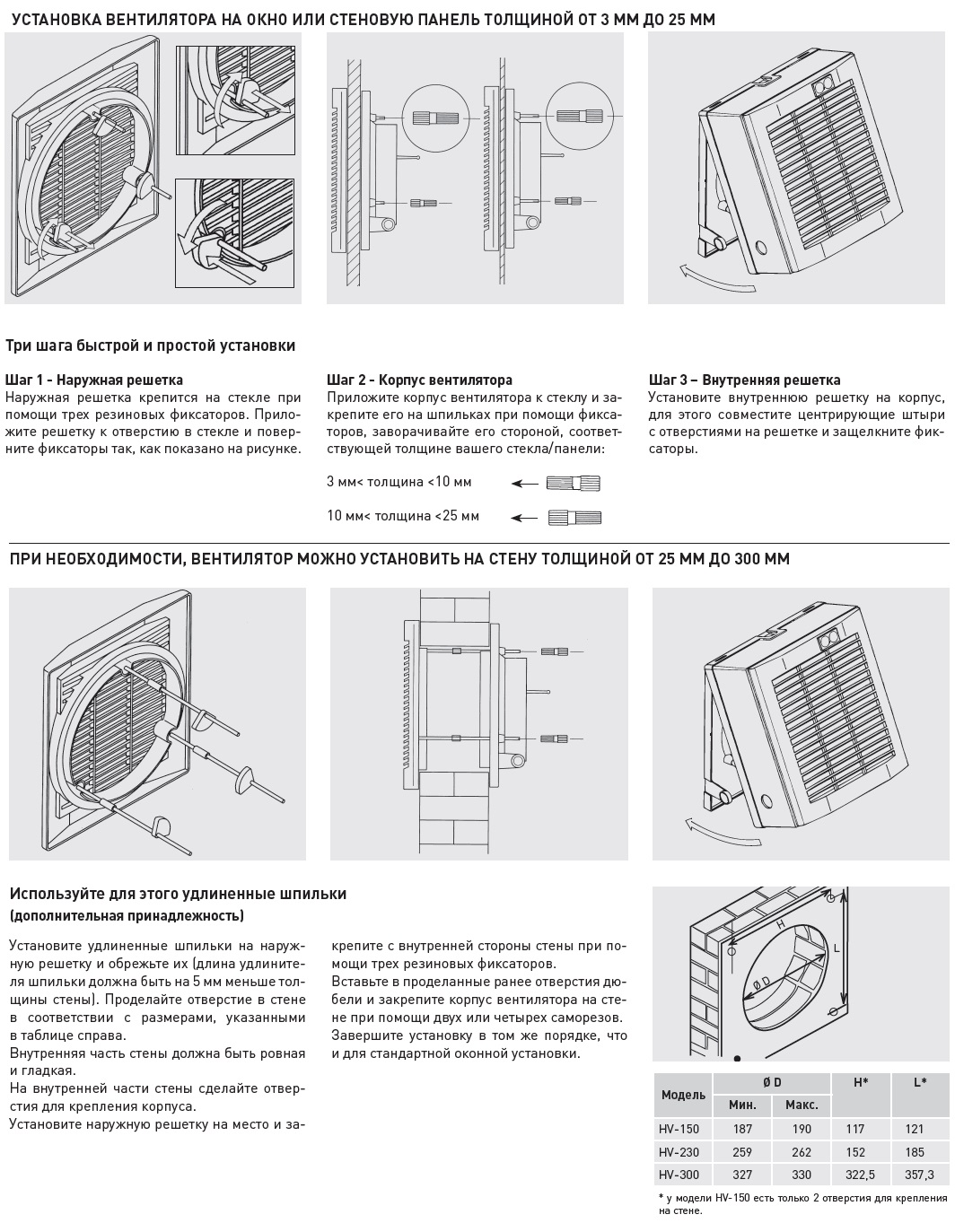 Оконный вентилятор Soler Palau HV-150 AE 5201482600 - Вид №3