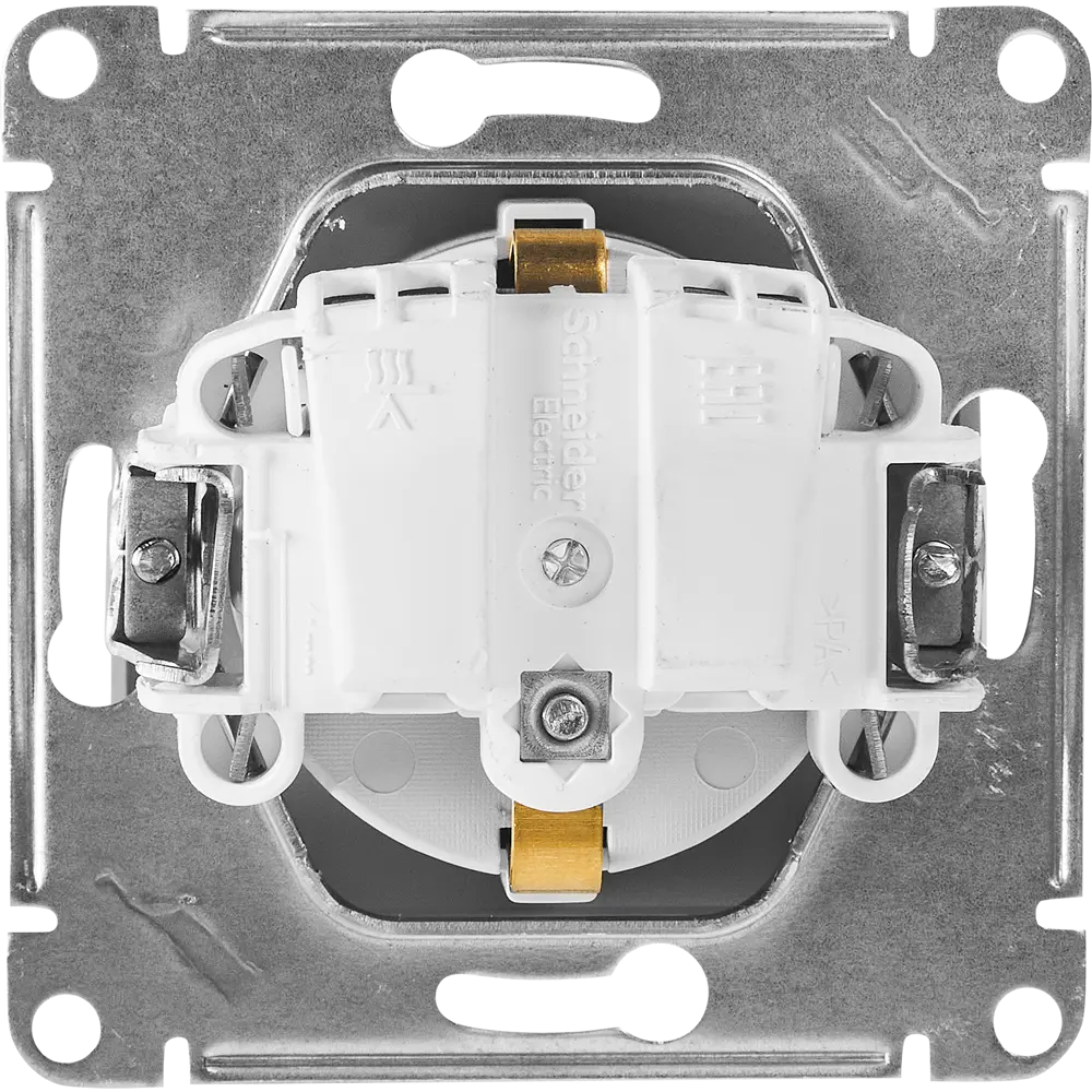 Schneider Electric Glossa — встраиваемая розетка с заземлением и защитными шторками 86710199 STLM-0070812 - Вид №3