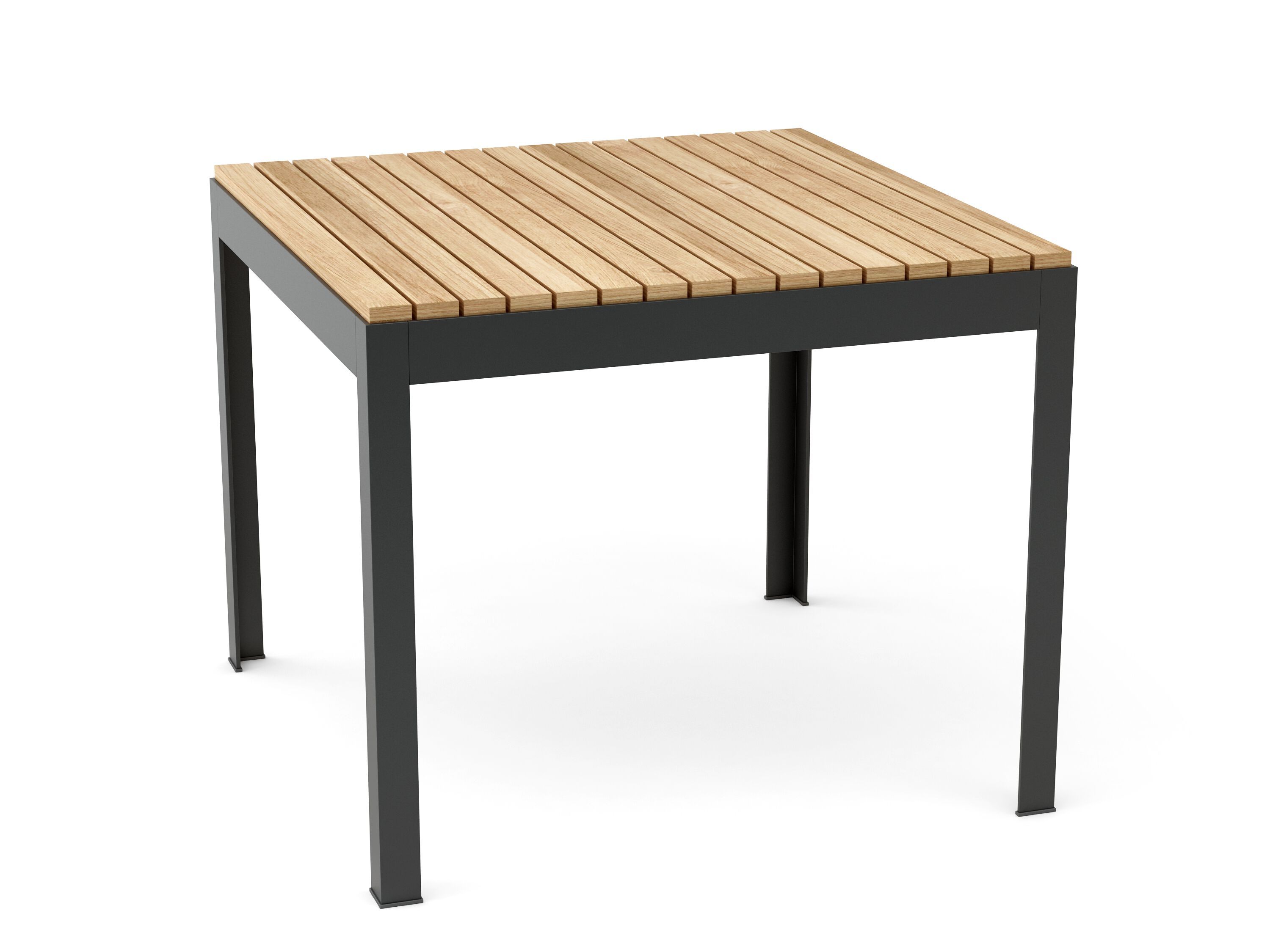 Стальной и деревянный квадратный обеденный стол Walters More Comfort ARCH-00132593