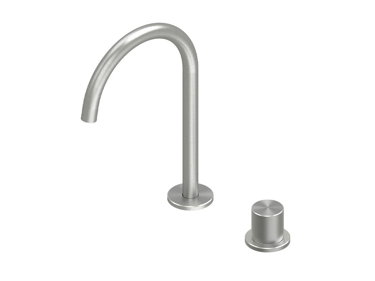 Стальной прогрессивный смеситель для раковины с 2 отверстиями Quadrodesign Hum ARCH-00053414 - Вид №1