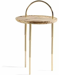 HESSENTIA - Cornelio Cappellini Низкий круглый журнальный столик из вереска тополя Heron