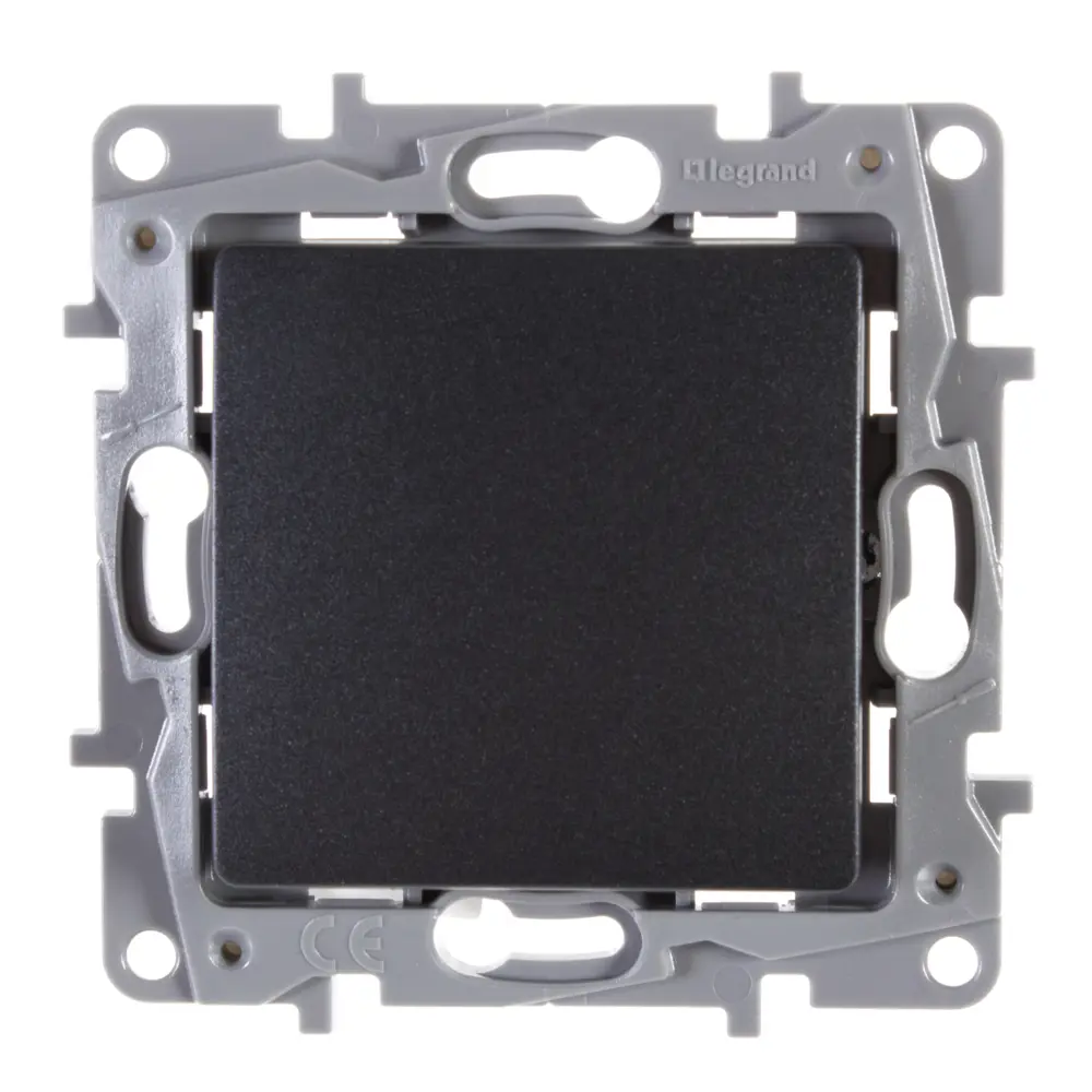 Переключатель Legrand Etika одноклавишный антрацит для скрытого монтажа 17357014 STLM-0008034