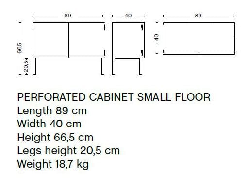 Стальной шкаф с порошковым покрытием с распашными дверцами Hay перфорированный шкаф ARCH-00140639 - Вид №48