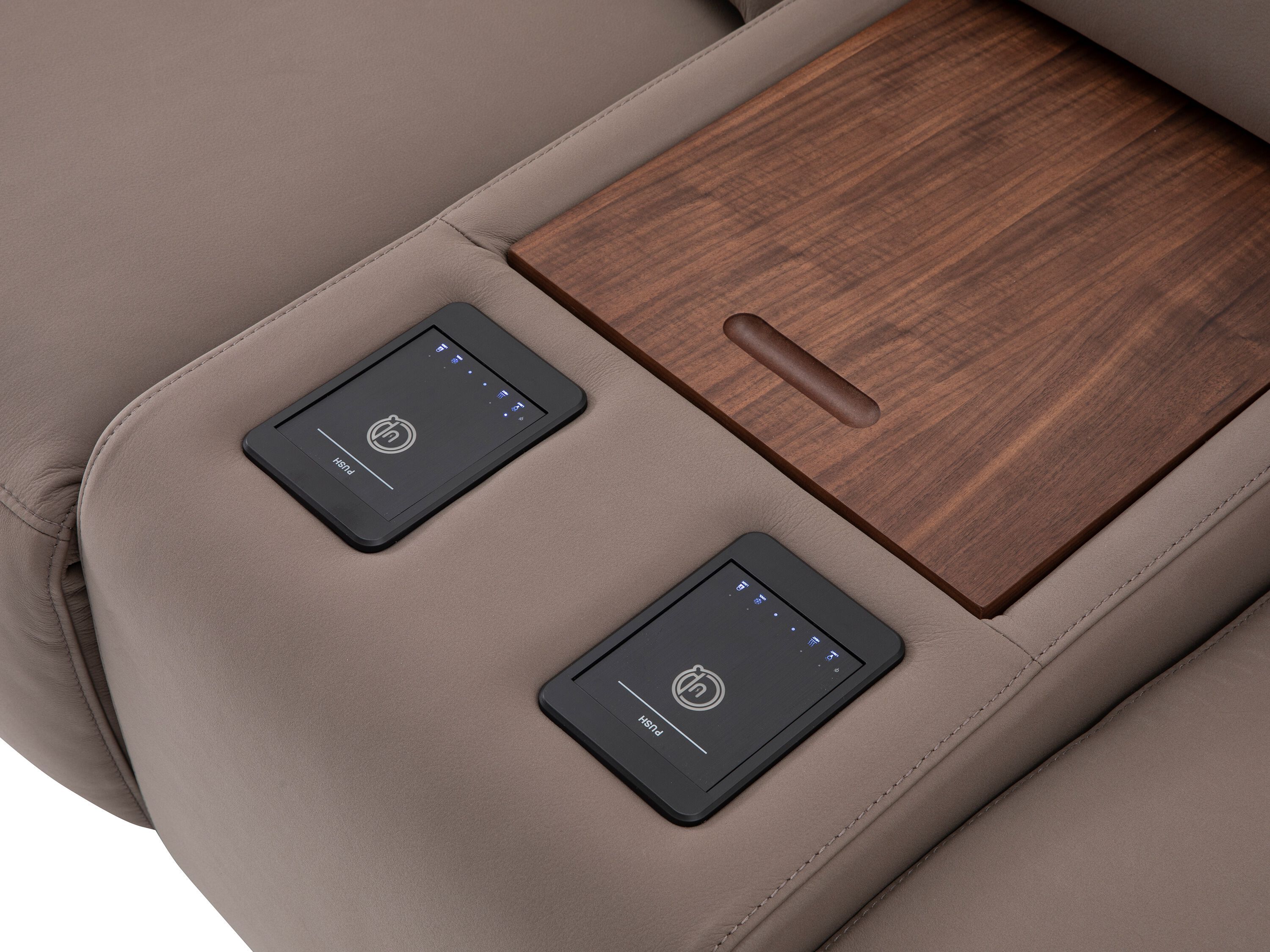 Кожаный угловой диван с электрическим движением CAMPO DE' FIORI CDF263 ARCH-00079306 - Вид №7