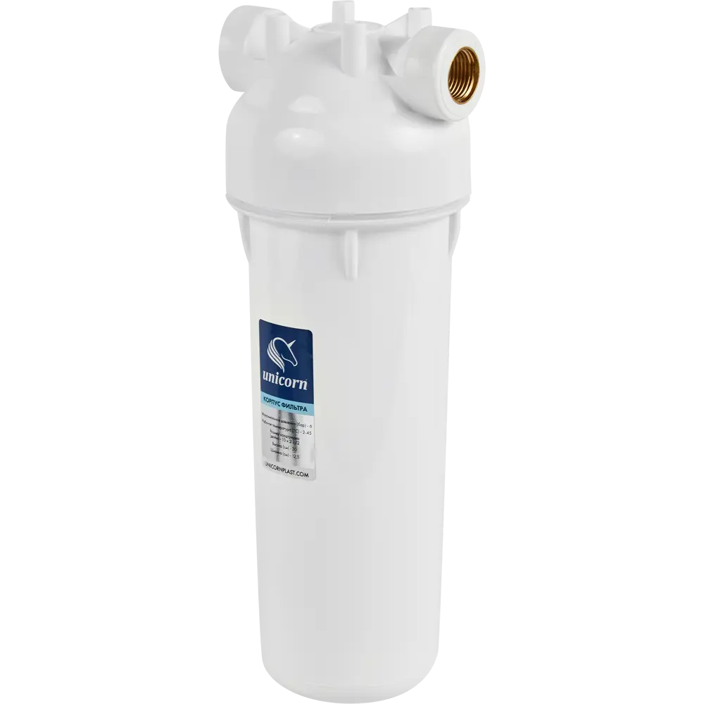 Магистральный фильтр для холодного водоснабжения (ХВС) Unicorn KSBPN 12 LM SL10 1/2" пластик 87042583 STLM-2039643 