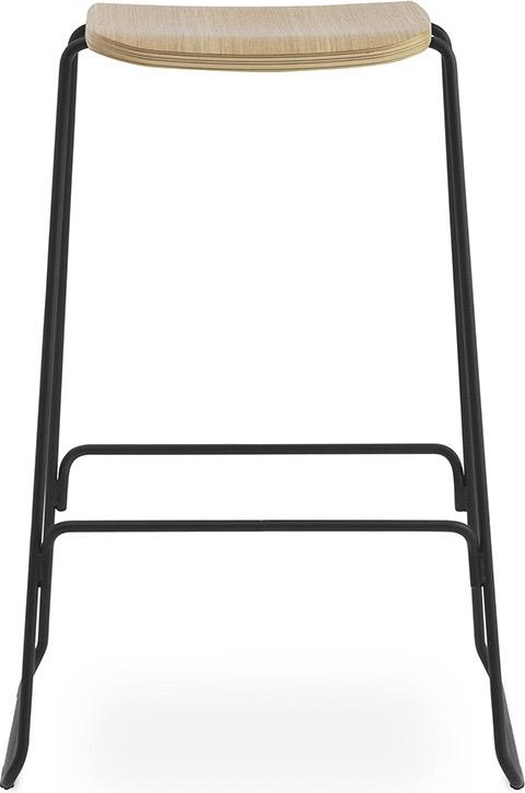 602551 Barstool 75 см Дуб / Черная сталь Normann Copenhagen Just - Вид №1