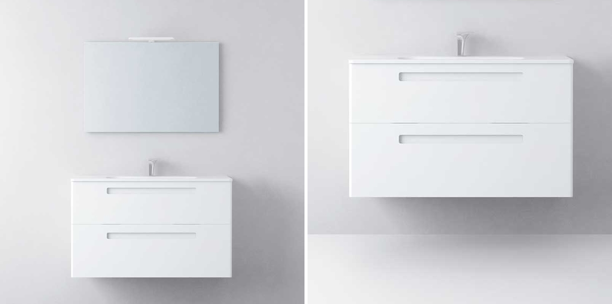 Avila Dos Тумба с раковиной M2 100 (2 ящика, высота 60) Color 70 Paris Essentials 27012100120093N70 - Вид №1