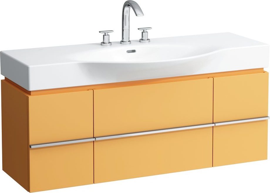 H4013020754751 Шкафчик под раковину, для раковин 811704, 812704, 2 выдвижных ящика с 2 дверцами, 2 стеклянные полки LAUFEN PRO - Вид №21