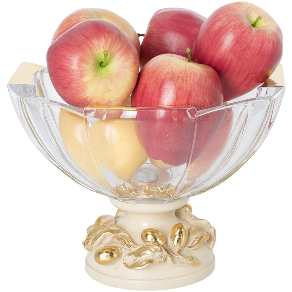 52101 Фруктовница-конфетница Oliva Branch Айвори BOGACHO 4627179659950 - Вид №1