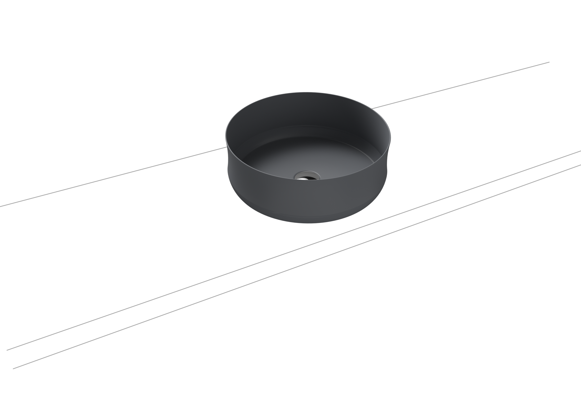 Умывальник KALDEWEI Сталь эмалированная 3186 455 холодный серый 70 3186455