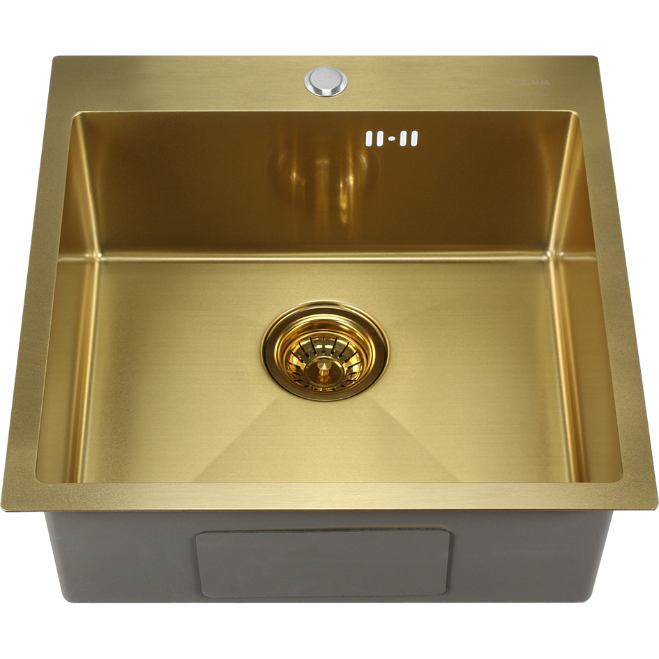 Мойка D5050HG MELANA ProfLine 3,0/200 ЗОЛОТО врезная квадратная D5050HG D5050HG золото