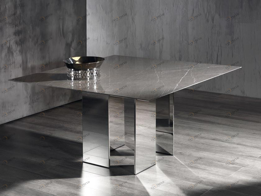 ACERBIS Квадратный мраморный стол со стальным основанием sun-id-1468826