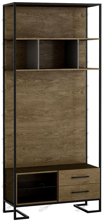 1812 Стеллаж Loft Дуб табак под ТВ R-HOME 4009290H_Табак