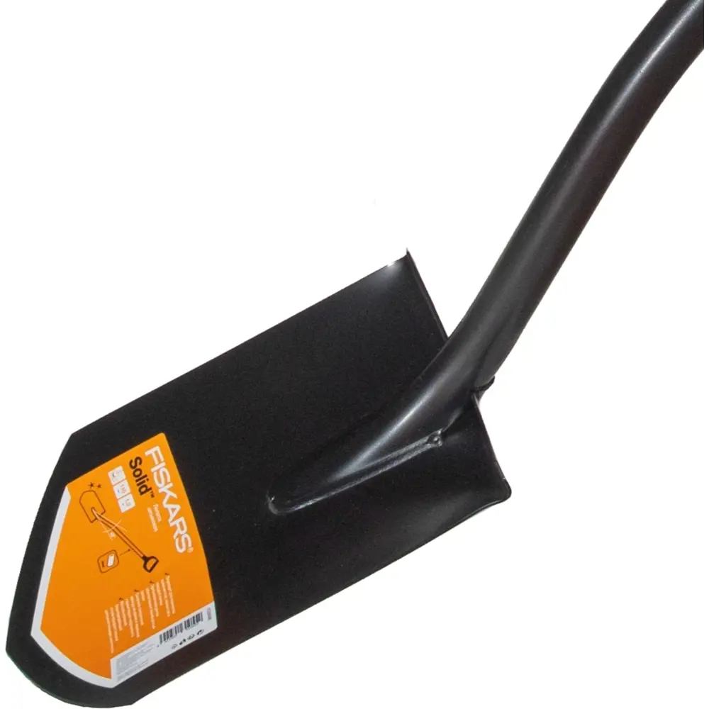 Лопата штыковая Fiskars SolidTM 116 см сталь с черенком STLM-2062165 - Вид №1