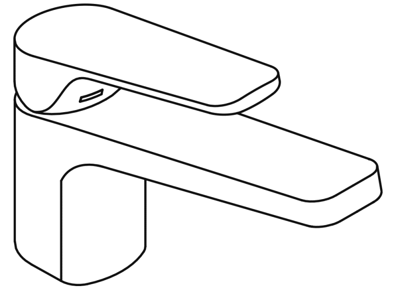 AQ1.12M10960 Однорычажный смеситель для раковины HEWI System-Armaturen  - Вид №3