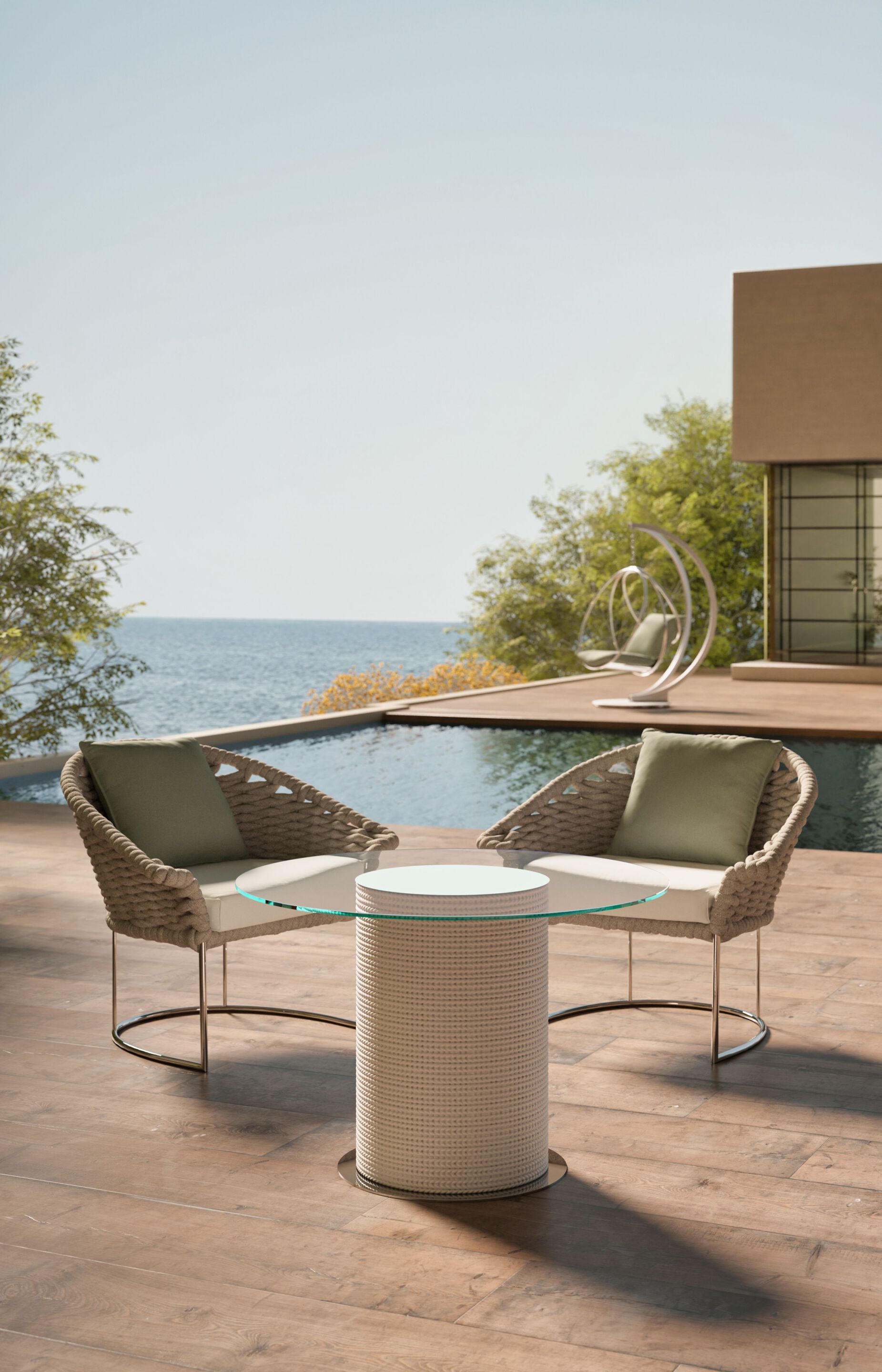 Садовый стул из полипропиленовой веревки Galbiati Outdoor Alpemare Collection ARCH-00015475 - Вид №2