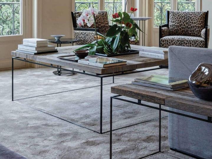 Garbarino Низкий квадратный журнальный столик из дуба Graphic Gra 6 - Вид №1