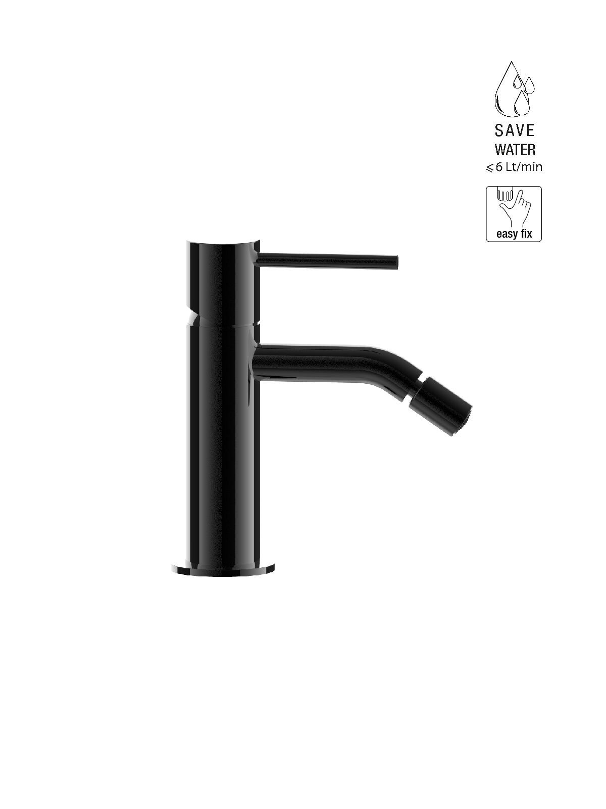 Однорычажный смеситель для биде без слива Rubinetterie Frattini Pepe XL ARCH-00007840 - Вид №7