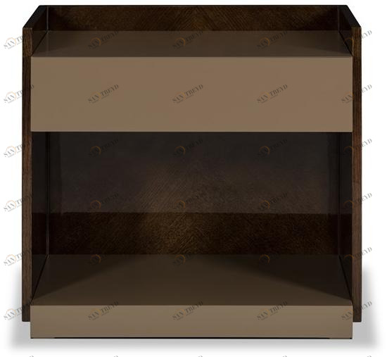 Stylish Club Прикроватная тумба с ящиками из лакированной древесины Milos Scf.ml16