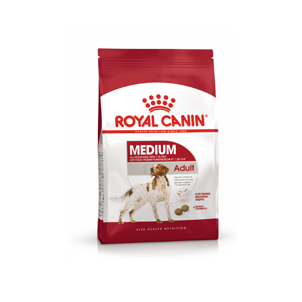 ПР0048387 Корм для собак Size Medium Adult для средних пород сух. 3кг ROYAL CANIN 