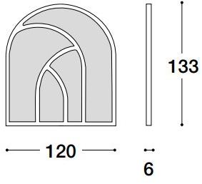 VOLPI Деревянное зеркало с настенной рамой Luigi volpi Lv-51003.a - Вид №1