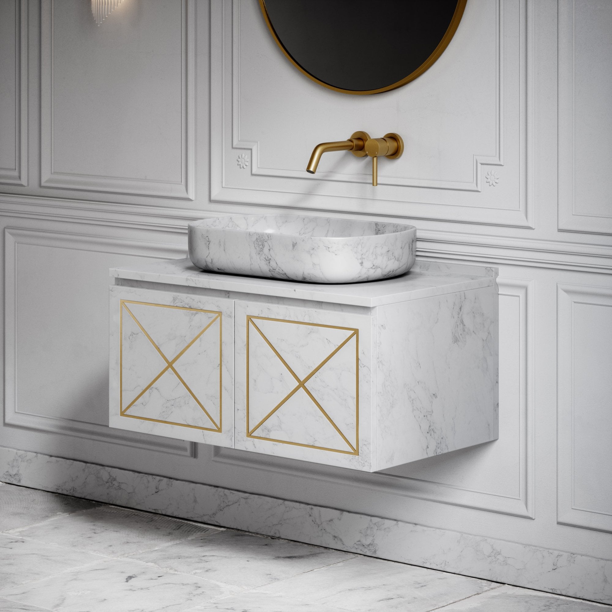 Овальная столешница из каррарского мрамора LUSSO Designo ARCH-00071259 - Вид №2