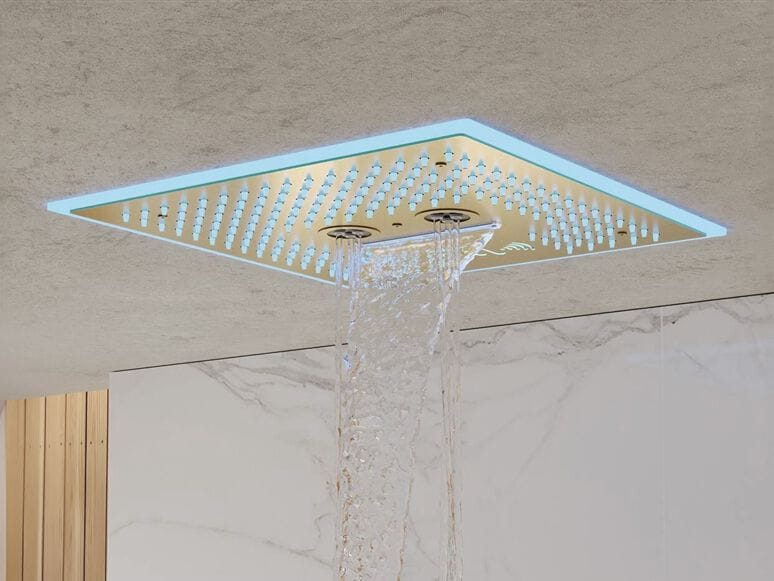 Светодиодная потолочная душевая головка из нержавеющей стали Fontana Showers Luxe Fontaine ARCH-00070123