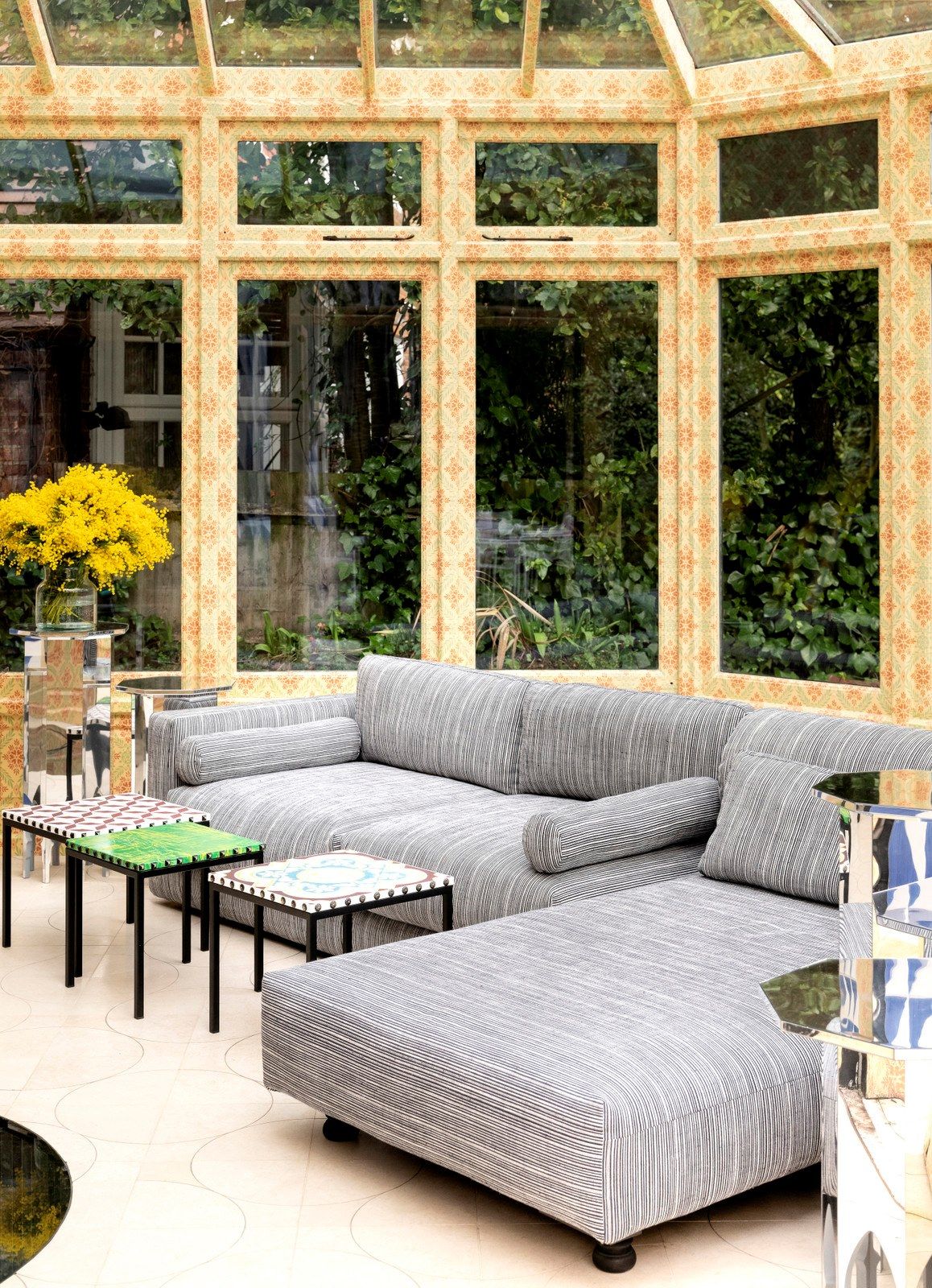 Квадратный стальной и стеклянный журнальный столик для гостиной MOROSO Salon Nana ARCH-00134514 - Вид №13