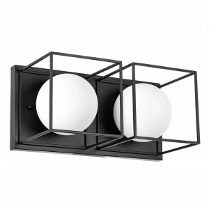Бра настенное белое белое с черным Lightstar Gabbia 732627 LIGHTSTAR GABBIA 00-3931690 Белый;черный