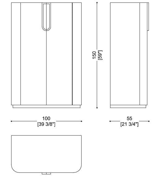 Буфет из черного дерева со встроенным освещением Sicis Fluxus ARCH-00117263 - Вид №3