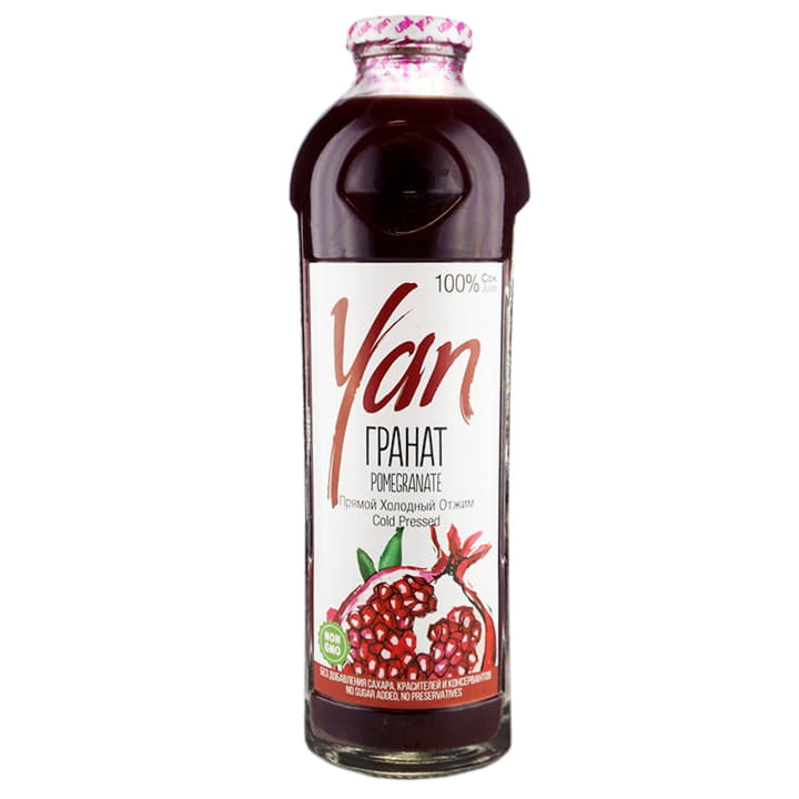 Гранатовый сок прямого холодного отжима Yan 930 мл Santreyd 14988 - Вид №1