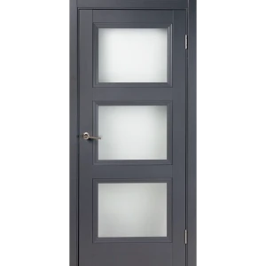 Комплект двери трилло со стеклом 70x200 см Hardflex цвет грей легно с добором 100 мм 89432066 STLM-2045643