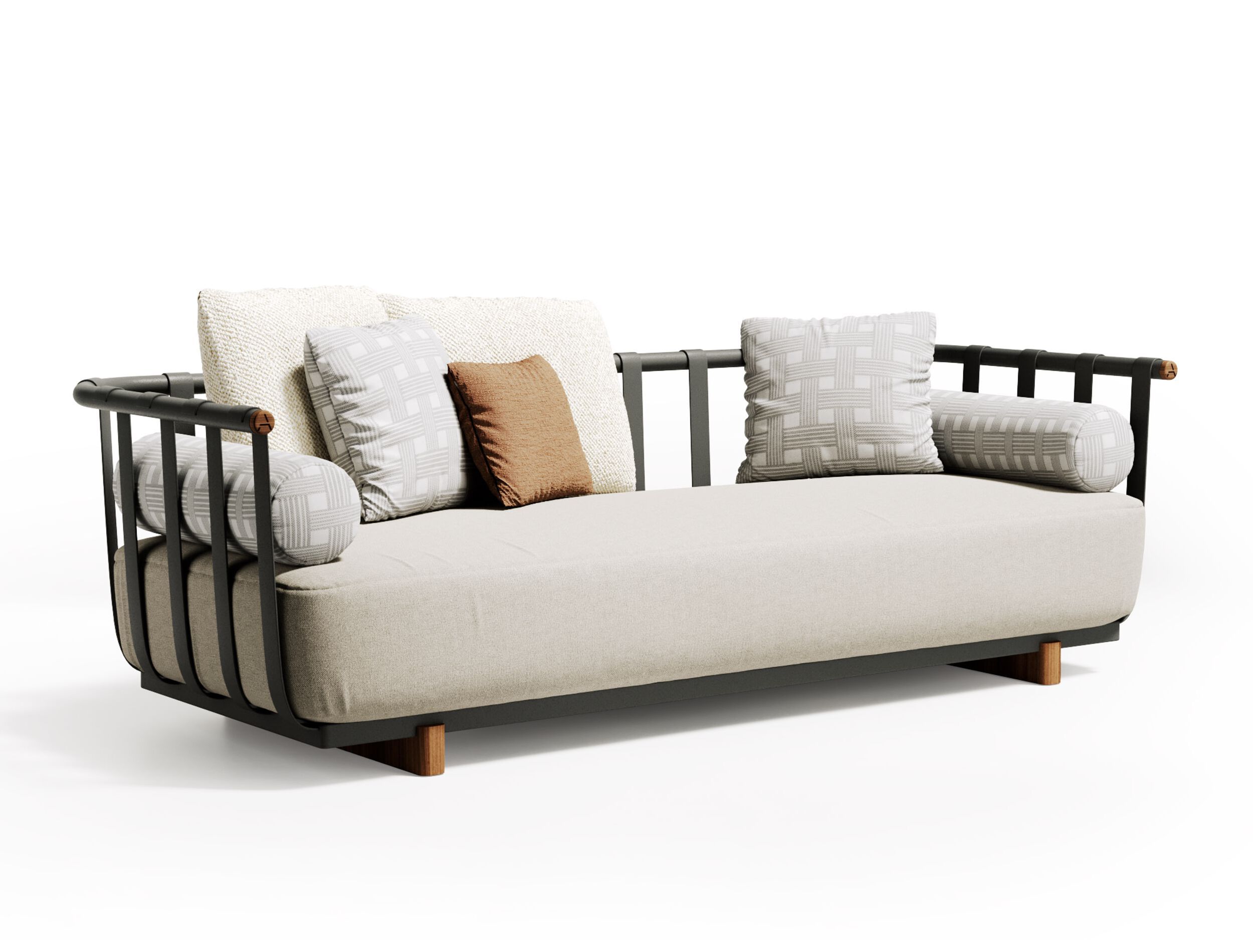 3-местный тканевый садовый диван Atmosphera Портофино ARCH-00011537